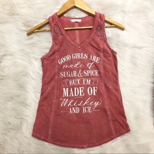 Maurice’s V-neck whiskey & ice tank XSMALL